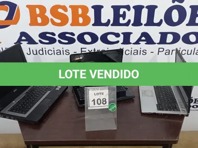 LOTE 108 - 03 NOTEBOOKS DE MARCA E MODELOS DIVERSOS PARA RETIRADA DE PEÇAS. (NO ESTADO) ATENÇÃO! FAZER A VISITAÇÃO ANTES DE ARREMATAR, NÃO SABEMOS SE FUNCIONA. LEILÃO NÃO TEM GARANTIA E NEM DEVOLUÇÃO, SUJEITO A POSSÍVEIS AVARIAS VISÍVEIS/OCULTAS E/OU AUSÊNCIA DE COMPONENTES.