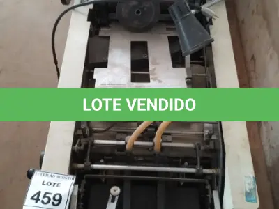 LOTE 459 - 01 MÁQUINA IMPRESSORA OFFSET MARCA MULTILITH 1250N. (NO ESTADO) ATENÇÃO! FAZER A VISITAÇÃO ANTES DE ARREMATAR, NÃO SABEMOS SE FUNCIONA, LEILÃO NÃO TEM GARANTIA E NEM DEVOLUÇÃO, SUJEITO A POSSÍVEIS AVARIAS VISÍVEIS/OCULTAS E/OU AUSÊNCIA DE COMPONENTES.