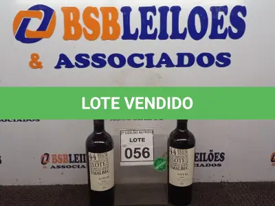LOTE 056 - 02 GARRAFAS DE VINHO MALBEC SAFRA 2020 ARGENTINO 750ML MARCA LOTE 44. (NO ESTADO) ATENÇÃO! FAZER A VISITAÇÃO ANTES DE ARREMATAR, NÃO SABEMOS SE FUNCIONA, LEILÃO NÃO TEM GARANTIA E NEM DEVOLUÇÃO, SUJEITO A POSSÍVEIS AVARIAS VISÍVEIS/OCULTAS E/OU AUSÊNCIA DE COMPONENTES.