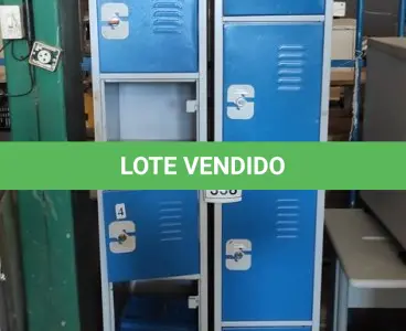 LOTE 338 - 02 ARMÁRIOS ALTO DE METAL 06 PORTAS COM TRANCA 1.80X0.30. (NO ESTADO) ATENÇÃO! FAZER A VISITAÇÃO ANTES DE ARREMATAR, NÃO SABEMOS SE FUNCIONA. LEILÃO NÃO TEM GARANTIA E NEM DEVOLUÇÃO, SUJEITO A POSSÍVEIS AVARIAS VISÍVEIS/OCULTAS E/OU AUSÊNCIA DE COMPONENTES.