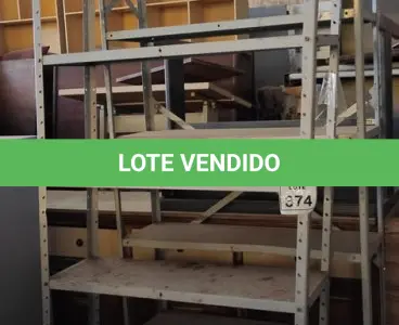 LOTE 374 - 02 ESTANTES DE FERRO COM 06 PRATELEIRAS. (NO ESTADO) ATENÇÃO! FAZER A VISITAÇÃO ANTES DE ARREMATAR, NÃO SABEMOS SE FUNCIONA, LEILÃO NÃO TEM GARANTIA E NEM DEVOLUÇÃO, SUJEITO A POSSÍVEIS AVARIAS VISÍVEIS/OCULTAS E/OU AUSÊNCIA DE COMPONENTES.