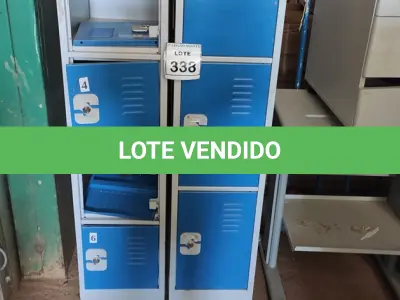 LOTE 338 - 02 ARMÁRIOS ALTO DE METAL 06 PORTAS COM TRANCA 1.80X0.30. (NO ESTADO) ATENÇÃO! FAZER A VISITAÇÃO ANTES DE ARREMATAR, NÃO SABEMOS SE FUNCIONA. LEILÃO NÃO TEM GARANTIA E NEM DEVOLUÇÃO, SUJEITO A POSSÍVEIS AVARIAS VISÍVEIS/OCULTAS E/OU AUSÊNCIA DE COMPONENTES.