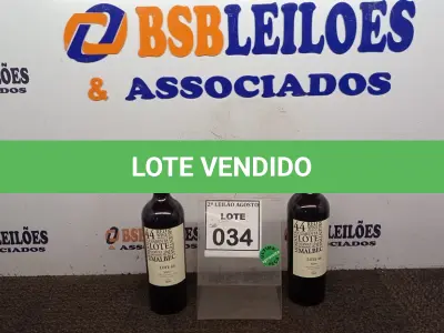 LOTE 034 - 02 GARRAFAS DE VINHO MALBEC SAFRA 2020 ARGENTINO 750ML MARCA LOTE 44. (NO ESTADO) ATENÇÃO! FAZER A VISITAÇÃO ANTES DE ARREMATAR, NÃO SABEMOS SE FUNCIONA, LEILÃO NÃO TEM GARANTIA E NEM DEVOLUÇÃO, SUJEITO A POSSÍVEIS AVARIAS VISÍVEIS/OCULTAS E/OU AUSÊNCIA DE COMPONENTES.