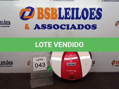 LOTE 043 - 01 ASPIRADOR ROBÔ POLISHOP. (NO ESTADO) ATENÇÃO! FAZER A VISITAÇÃO ANTES DE ARREMATAR, NÃO SABEMOS SE FUNCIONA, LEILÃO NÃO TEM GARANTIA E NEM DEVOLUÇÃO, SUJEITO A POSSÍVEIS AVARIAS VISÍVEIS/OCULTAS E/OU AUSÊNCIA DE COMPONENTES.