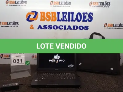 LOTE 031 - 01 NOTEBOOK COM FONTE E BOLSA MARCA POSITIVO. (NO ESTADO) ATENÇÃO! FAZER A VISITAÇÃO ANTES DE ARREMATAR, NÃO SABEMOS SE FUNCIONA, LEILÃO NÃO TEM GARANTIA E NEM DEVOLUÇÃO, SUJEITO A POSSÍVEIS AVARIAS VISÍVEIS/OCULTAS E/OU AUSÊNCIA DE COMPONENTES.