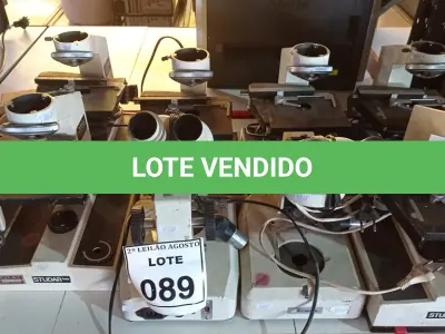LOTE 089 - 09 MICROSCÓPIOS PARA RETIRADA DE PEÇAS. (NO ESTADO) ATENÇÃO! FAZER A VISITAÇÃO ANTES DE ARREMATAR, NÃO SABEMOS SE FUNCIONA, LEILÃO NÃO TEM GARANTIA E NEM DEVOLUÇÃO, SUJEITO A POSSÍVEIS AVARIAS VISÍVEIS/OCULTAS E/OU AUSÊNCIA DE COMPONENTES.