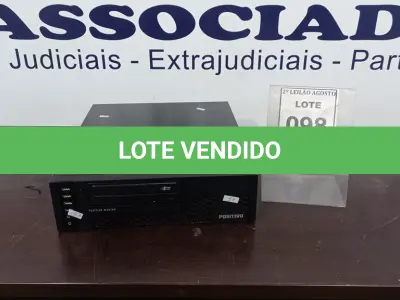 LOTE 098 - 01 CPU MARCA POSITIVO COM 8GB MEMÓRIA COM SSD E HD. (NO ESTADO) ATENÇÃO! FAZER A VISITAÇÃO ANTES DE ARREMATAR, NÃO SABEMOS SE FUNCIONA, LEILÃO NÃO TEM GARANTIA E NEM DEVOLUÇÃO, SUJEITO A POSSÍVEIS AVARIAS VISÍVEIS/OCULTAS E/OU AUSÊNCIA DE COMPONENTES.