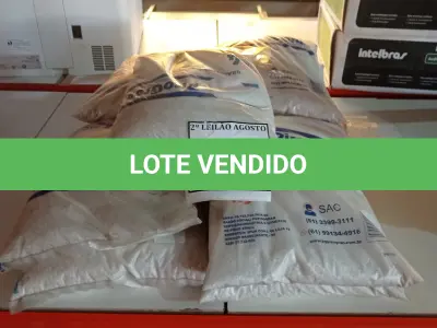 LOTE 097 - 10 PACOTES DE GRANITINA/08 PARA GRAFIADO COM 4KG CADA. (NO ESTADO) ATENÇÃO! FAZER A VISITAÇÃO ANTES DE ARREMATAR, NÃO SABEMOS SE FUNCIONA. LEILÃO NÃO TEM GARANTIA E NEM DEVOLUÇÃO, SUJEITO A POSSÍVEIS AVARIAS VISÍVEIS/OCULTAS E/OU AUSÊNCIA DE COMPONENTES.