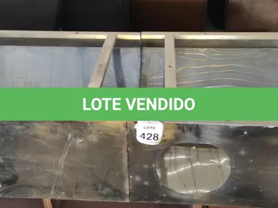 LOTE 428 - 01 COIFA EM INOX. (NO ESTADO) ATENÇÃO! FAZER A VISITAÇÃO ANTES DE ARREMATAR, NÃO SABEMOS SE FUNCIONA, LEILÃO NÃO TEM GARANTIA E NEM DEVOLUÇÃO, SUJEITO A POSSÍVEIS AVARIAS VISÍVEIS/OCULTAS E/OU AUSÊNCIA DE COMPONENTES.