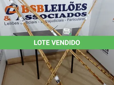 LOTE 073 - 20 VARAS DE BAMBU. (NO ESTADO) ATENÇÃO! FAZER A VISITAÇÃO ANTES DE ARREMATAR, NÃO SABEMOS SE FUNCIONA, LEILÃO NÃO TEM GARANTIA E NEM DEVOLUÇÃO, SUJEITO A POSSÍVEIS AVARIAS VISÍVEIS/OCULTAS E/OU AUSÊNCIA DE COMPONENTES.