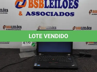 LOTE 416 - 01 NOTEBOOK MARCA LENOVO. (NO ESTADO) ATENÇÃO! FAZER A VISITAÇÃO ANTES DE ARREMATAR, NÃO SABEMOS SE FUNCIONA. LEILÃO NÃO TEM GARANTIA E NEM DEVOLUÇÃO, SUJEITO A POSSÍVEIS AVARIAS VISÍVEIS/OCULTAS E/OU AUSÊNCIA DE COMPONENTES.