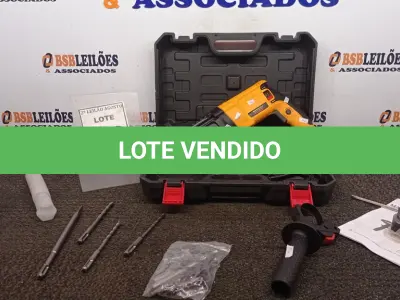 LOTE 116 - 01 MARTELETE E FURADEIRA COM MALETA.  MARCA HAMMERDRILL. (NO ESTADO) ATENÇÃO! FAZER A VISITAÇÃO ANTES DE ARREMATAR, NÃO SABEMOS SE FUNCIONA. LEILÃO NÃO TEM GARANTIA E NEM DEVOLUÇÃO, SUJEITO A POSSÍVEIS AVARIAS VISÍVEIS/OCULTAS E/OU AUSÊNCIA DE COMPONENTES.