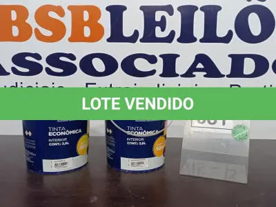 LOTE 081 - 02 TINTAS PARA INTERIORES COR AMARELO SOL E AREIA 3,6L MARCA QUALITEX. (NO ESTADO) ATENÇÃO! FAZER A VISITAÇÃO ANTES DE ARREMATAR, NÃO SABEMOS SE FUNCIONA. LEILÃO NÃO TEM GARANTIA E NEM DEVOLUÇÃO, SUJEITO A POSSÍVEIS AVARIAS VISÍVEIS/OCULTAS E/OU AUSÊNCIA DE COMPONENTES.