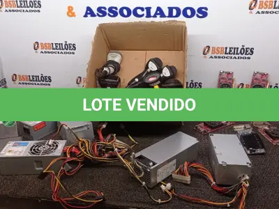 LOTE 062 - 05 FONTES PARA PC, 05 PLACAS DE VÍDEO E 02 LEITORAS DE CÓDIGO DE BARRAS. (NO ESTADO) ATENÇÃO! FAZER A VISITAÇÃO ANTES DE ARREMATAR, NÃO SABEMOS SE FUNCIONA, LEILÃO NÃO TEM GARANTIA E NEM DEVOLUÇÃO, SUJEITO A POSSÍVEIS AVARIAS VISÍVEIS/OCULTAS E/OU AUSÊNCIA DE COMPONENTES.