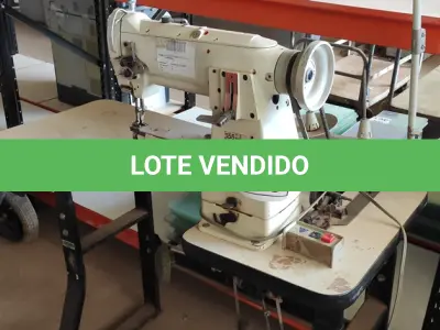 LOTE 365 - 01 MÁQUINA DE COSTURA INDUSTRIAL MARCA SINGER. (NO ESTADO) ATENÇÃO! FAZER A VISITAÇÃO ANTES DE ARREMATAR, NÃO SABEMOS SE FUNCIONA, LEILÃO NÃO TEM GARANTIA E NEM DEVOLUÇÃO, SUJEITO A POSSÍVEIS AVARIAS VISÍVEIS/OCULTAS E/OU AUSÊNCIA DE COMPONENTES.