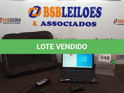 LOTE 048 - 01 NOTEBOOK COM FONTE E BOLSA MARCA LENOVO. (NO ESTADO) ATENÇÃO! FAZER A VISITAÇÃO ANTES DE ARREMATAR, NÃO SABEMOS SE FUNCIONA, LEILÃO NÃO TEM GARANTIA E NEM DEVOLUÇÃO, SUJEITO A POSSÍVEIS AVARIAS VISÍVEIS/OCULTAS E/OU AUSÊNCIA DE COMPONENTES.