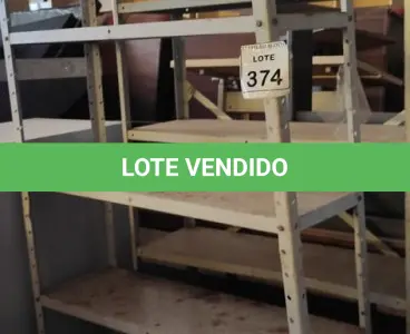 LOTE 374 - 02 ESTANTES DE FERRO COM 06 PRATELEIRAS. (NO ESTADO) ATENÇÃO! FAZER A VISITAÇÃO ANTES DE ARREMATAR, NÃO SABEMOS SE FUNCIONA, LEILÃO NÃO TEM GARANTIA E NEM DEVOLUÇÃO, SUJEITO A POSSÍVEIS AVARIAS VISÍVEIS/OCULTAS E/OU AUSÊNCIA DE COMPONENTES.