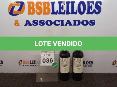 LOTE 036 - 02 GARRAFAS DE VINHO MALBEC SAFRA 2020 ARGENTINO 750ML MARCA LOTE 44. (NO ESTADO) ATENÇÃO! FAZER A VISITAÇÃO ANTES DE ARREMATAR, NÃO SABEMOS SE FUNCIONA, LEILÃO NÃO TEM GARANTIA E NEM DEVOLUÇÃO, SUJEITO A POSSÍVEIS AVARIAS VISÍVEIS/OCULTAS E/OU AUSÊNCIA DE COMPONENTES.