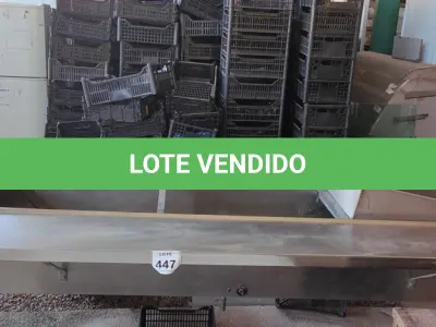 LOTE 447 - 01 BANHO MARIA EM INOX CUBAS (INCOMPLETAS). (NO ESTADO) ATENÇÃO! FAZER A VISITAÇÃO ANTES DE ARREMATAR, NÃO SABEMOS SE FUNCIONA. LEILÃO NÃO TEM GARANTIA E NEM DEVOLUÇÃO, SUJEITO A POSSÍVEIS AVARIAS VISÍVEIS/OCULTAS E/OU AUSÊNCIA DE COMPONENTES.