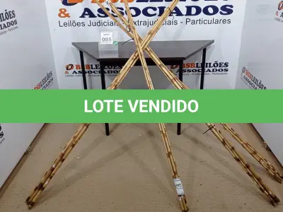 LOTE 095 - 20 VARAS DE BAMBU. (NO ESTADO) ATENÇÃO! FAZER A VISITAÇÃO ANTES DE ARREMATAR, NÃO SABEMOS SE FUNCIONA, LEILÃO NÃO TEM GARANTIA E NEM DEVOLUÇÃO, SUJEITO A POSSÍVEIS AVARIAS VISÍVEIS/OCULTAS E/OU AUSÊNCIA DE COMPONENTES.