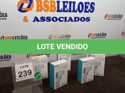 LOTE 239 - 06 TERMÔMETROS INFRAVERMELHO. (NO ESTADO) ATENÇÃO! FAZER A VISITAÇÃO ANTES DE ARREMATAR, NÃO SABEMOS SE FUNCIONA, LEILÃO NÃO TEM GARANTIA E NEM DEVOLUÇÃO, SUJEITO A POSSÍVEIS AVARIAS VISÍVEIS/OCULTAS E/OU AUSÊNCIA DE COMPONENTES.
