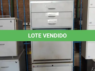 LOTE 336 - 02 ARMÁRIOS BAIXO COM 03 GAVETAS. (NO ESTADO) ATENÇÃO! FAZER A VISITAÇÃO ANTES DE ARREMATAR, NÃO SABEMOS SE FUNCIONA. LEILÃO NÃO TEM GARANTIA E NEM DEVOLUÇÃO, SUJEITO A POSSÍVEIS AVARIAS VISÍVEIS/OCULTAS E/OU AUSÊNCIA DE COMPONENTES.