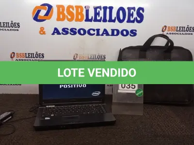 LOTE 035 - 01 NOTEBOOK COM FONTE E BOLSA MARCA POSITIVO. (NO ESTADO) ATENÇÃO! FAZER A VISITAÇÃO ANTES DE ARREMATAR, NÃO SABEMOS SE FUNCIONA, LEILÃO NÃO TEM GARANTIA E NEM DEVOLUÇÃO, SUJEITO A POSSÍVEIS AVARIAS VISÍVEIS/OCULTAS E/OU AUSÊNCIA DE COMPONENTES.