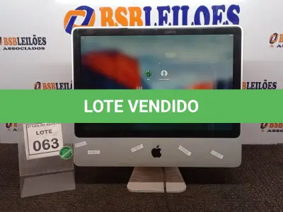 LOTE 063 - 01 IMAC  APPLE. (NO ESTADO) ATENÇÃO! FAZER A VISITAÇÃO ANTES DE ARREMATAR, NÃO SABEMOS SE FUNCIONA, LEILÃO NÃO TEM GARANTIA E NEM DEVOLUÇÃO, SUJEITO A POSSÍVEIS AVARIAS VISÍVEIS/OCULTAS E/OU AUSÊNCIA DE COMPONENTES.