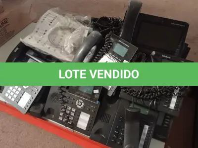 LOTE 270 - 01 LOTE COM GRANDE QUANTIDADE DE APARELHOS TELEFÔNICOS. (NO ESTADO) ATENÇÃO! FAZER A VISITAÇÃO ANTES DE ARREMATAR, NÃO SABEMOS SE FUNCIONA. LEILÃO NÃO TEM GARANTIA E NEM DEVOLUÇÃO, SUJEITO A POSSÍVEIS AVARIAS VISÍVEIS/OCULTAS E/OU AUSÊNCIA DE COMPONENTES.