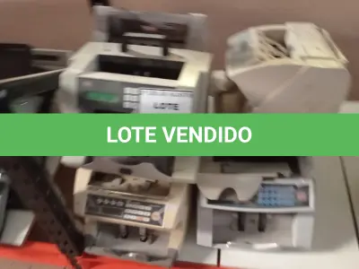 LOTE 273 - 07 MÁQUINAS DE CONTAGEM DE CÉDULAS. (NO ESTADO) ATENÇÃO! FAZER A VISITAÇÃO ANTES DE ARREMATAR, NÃO SABEMOS SE FUNCIONA. LEILÃO NÃO TEM GARANTIA E NEM DEVOLUÇÃO, SUJEITO A POSSÍVEIS AVARIAS VISÍVEIS/OCULTAS E/OU AUSÊNCIA DE COMPONENTES.