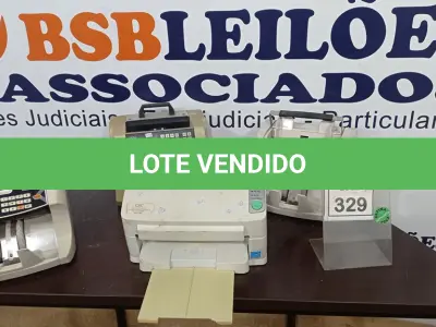 LOTE 329 - 03 MÁQUINAS DE CONTAGEM DE CÉDULAS E 01 IMPRESSORA. (NO ESTADO) ATENÇÃO! FAZER A VISITAÇÃO ANTES DE ARREMATAR, NÃO SABEMOS SE FUNCIONA. LEILÃO NÃO TEM GARANTIA E NEM DEVOLUÇÃO, SUJEITO A POSSÍVEIS AVARIAS VISÍVEIS/OCULTAS E/OU AUSÊNCIA DE COMPONENTES.