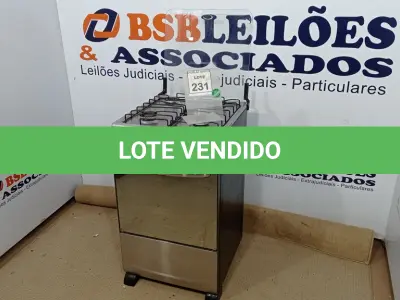 LOTE 231 - 01 FOGÃO 04 BOCAS MARCA ATLAS. (NO ESTADO) ATENÇÃO! FAZER A VISITAÇÃO ANTES DE ARREMATAR, NÃO SABEMOS SE FUNCIONA. LEILÃO NÃO TEM GARANTIA E NEM DEVOLUÇÃO, SUJEITO A POSSÍVEIS AVARIAS VISÍVEIS/OCULTAS E/OU AUSÊNCIA DE COMPONENTES.