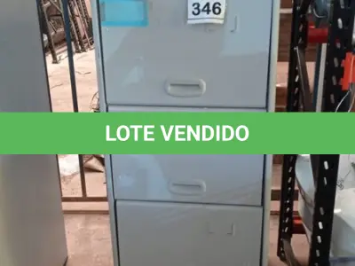 LOTE 346 - 01 ARQUIVO DE AÇO COM 04 GAVETAS. (NO ESTADO) ATENÇÃO! FAZER A VISITAÇÃO ANTES DE ARREMATAR, NÃO SABEMOS SE FUNCIONA. LEILÃO NÃO TEM GARANTIA E NEM DEVOLUÇÃO, SUJEITO A POSSÍVEIS AVARIAS VISÍVEIS/OCULTAS E/OU AUSÊNCIA DE COMPONENTES.