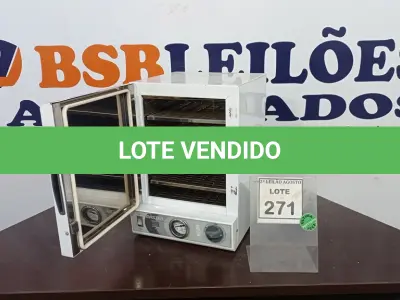 LOTE 271 - 01 ESTUFA PARA ESTERILIZAÇÃO E SECAGEM. (NO ESTADO) ATENÇÃO! FAZER A VISITAÇÃO ANTES DE ARREMATAR, NÃO SABEMOS SE FUNCIONA, LEILÃO NÃO TEM GARANTIA E NEM DEVOLUÇÃO, SUJEITO A POSSÍVEIS AVARIAS VISÍVEIS/OCULTAS E/OU AUSÊNCIA DE COMPONENTES.