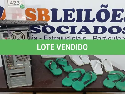 LOTE 423 - 06 PARES DE SANDÁLIAS HAVAIANAS. (NO ESTADO) ATENÇÃO! FAZER A VISITAÇÃO ANTES DE ARREMATAR, NÃO SABEMOS SE FUNCIONA. LEILÃO NÃO TEM GARANTIA E NEM DEVOLUÇÃO, SUJEITO A POSSÍVEIS AVARIAS VISÍVEIS/OCULTAS E/OU AUSÊNCIA DE COMPONENTES.