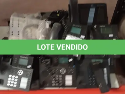 LOTE 270 - 01 LOTE COM GRANDE QUANTIDADE DE APARELHOS TELEFÔNICOS. (NO ESTADO) ATENÇÃO! FAZER A VISITAÇÃO ANTES DE ARREMATAR, NÃO SABEMOS SE FUNCIONA. LEILÃO NÃO TEM GARANTIA E NEM DEVOLUÇÃO, SUJEITO A POSSÍVEIS AVARIAS VISÍVEIS/OCULTAS E/OU AUSÊNCIA DE COMPONENTES.