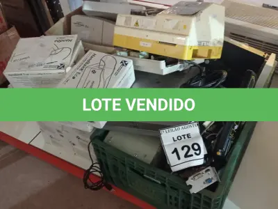 LOTE 129 - 10 LEITORES DE CÓDIGO DE BARRAS, 01 TRANSFORMADOR, VÁRIOS SENSORES DE MOVIMENTO E ELETRÔNICOS DIVERSOS. (NO ESTADO) ATENÇÃO! FAZER A VISITAÇÃO ANTES DE ARREMATAR, NÃO SABEMOS SE FUNCIONA. LEILÃO NÃO TEM GARANTIA E NEM DEVOLUÇÃO, SUJEITO A POSSÍVEIS AVARIAS VISÍVEIS/OCULTAS E/OU AUSÊNCIA DE COMPONENTES.
