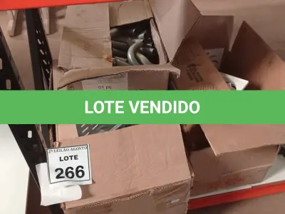 LOTE 266 - 01 LOTE COM GRANDE QUANTIDADE DE ELETRODUTO E ELETROCALHA E RALOS PAR BANHEIRO. (NO ESTADO) ATENÇÃO! FAZER A VISITAÇÃO ANTES DE ARREMATAR, NÃO SABEMOS SE FUNCIONA. LEILÃO NÃO TEM GARANTIA E NEM DEVOLUÇÃO, SUJEITO A POSSÍVEIS AVARIAS VISÍVEIS/OCULTAS E/OU AUSÊNCIA DE COMPONENTES.