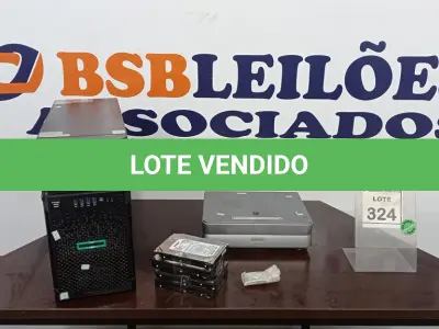 LOTE 324 - 01 SERVIDOR HP DR ML30 G9, 04 HDS, 01 PROJETOR SONY E 02 PROCESSADORES PARA PC. (NO ESTADO) ATENÇÃO! FAZER A VISITAÇÃO ANTES DE ARREMATAR, NÃO SABEMOS SE FUNCIONA. LEILÃO NÃO TEM GARANTIA E NEM DEVOLUÇÃO, SUJEITO A POSSÍVEIS AVARIAS VISÍVEIS/OCULTAS E/OU AUSÊNCIA DE COMPONENTES.