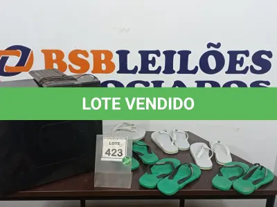 LOTE 423 - 06 PARES DE SANDÁLIAS HAVAIANAS. (NO ESTADO) ATENÇÃO! FAZER A VISITAÇÃO ANTES DE ARREMATAR, NÃO SABEMOS SE FUNCIONA. LEILÃO NÃO TEM GARANTIA E NEM DEVOLUÇÃO, SUJEITO A POSSÍVEIS AVARIAS VISÍVEIS/OCULTAS E/OU AUSÊNCIA DE COMPONENTES.
