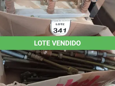 LOTE 341 - 01 LOTE COM VÁRIAS HASTES ROSQUEADAS. (NO ESTADO) ATENÇÃO! FAZER A VISITAÇÃO ANTES DE ARREMATAR, NÃO SABEMOS SE FUNCIONA. LEILÃO NÃO TEM GARANTIA E NEM DEVOLUÇÃO, SUJEITO A POSSÍVEIS AVARIAS VISÍVEIS/OCULTAS E/OU AUSÊNCIA DE COMPONENTES.