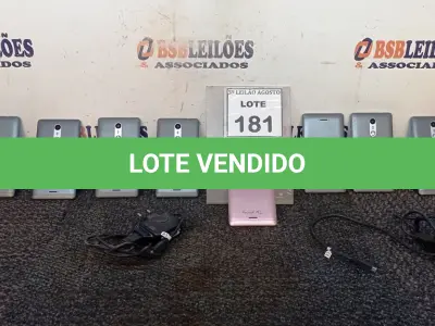 LOTE 181 - 08 CELULARES MARCA POSITIVO E 02 CARREGADORES. (NO ESTADO) ATENÇÃO! FAZER A VISITAÇÃO ANTES DE ARREMATAR, NÃO SABEMOS SE FUNCIONA, LEILÃO NÃO TEM GARANTIA E NEM DEVOLUÇÃO, SUJEITO A POSSÍVEIS AVARIAS VISÍVEIS/OCULTAS E/OU AUSÊNCIA DE COMPONENTES.