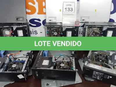 LOTE 133 - 06 CPUS MARCA DELL PARA RETIRADA DE PEÇAS. (NO ESTADO) ATENÇÃO! FAZER A VISITAÇÃO ANTES DE ARREMATAR, NÃO SABEMOS SE FUNCIONA. LEILÃO NÃO TEM GARANTIA E NEM DEVOLUÇÃO, SUJEITO A POSSÍVEIS AVARIAS VISÍVEIS/OCULTAS E/OU AUSÊNCIA DE COMPONENTES.