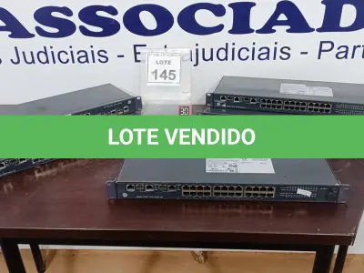 LOTE 145 - 05 SWITCH’S 24 PORTAS MARCA HP. (NO ESTADO) ATENÇÃO! FAZER A VISITAÇÃO ANTES DE ARREMATAR, NÃO SABEMOS SE FUNCIONA, LEILÃO NÃO TEM GARANTIA E NEM DEVOLUÇÃO, SUJEITO A POSSÍVEIS AVARIAS VISÍVEIS/OCULTAS E/OU AUSÊNCIA DE COMPONENTES.