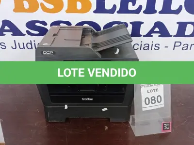 LOTE 080 - 01 IMPRESSORA MULTIFUNCIONAL BROTHER MODELO DCP 7065DN. (NO ESTADO) ATENÇÃO! FAZER A VISITAÇÃO ANTES DE ARREMATAR, NÃO SABEMOS SE FUNCIONA, LEILÃO NÃO TEM GARANTIA E NEM DEVOLUÇÃO, SUJEITO A POSSÍVEIS AVARIAS VISÍVEIS/OCULTAS E/OU AUSÊNCIA DE COMPONENTES.