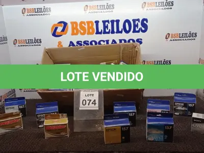 LOTE 074 - 01 LOTE COM GRANDE QUANTIDADE DE CARTUCHOS DE IMPRESSORA MARCAS E MODELOS DIVERSOS. (NO ESTADO) ATENÇÃO! FAZER A VISITAÇÃO ANTES DE ARREMATAR, NÃO SABEMOS SE FUNCIONA, LEILÃO NÃO TEM GARANTIA E NEM DEVOLUÇÃO, SUJEITO A POSSÍVEIS AVARIAS VISÍVEIS/OCULTAS E/OU AUSÊNCIA DE COMPONENTES.