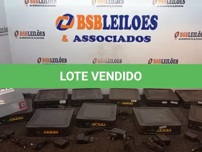 LOTE 045 - 10 APARELHOS ROTEADORES. (NO ESTADO) ATENÇÃO! FAZER A VISITAÇÃO ANTES DE ARREMATAR, NÃO SABEMOS SE FUNCIONA, LEILÃO NÃO TEM GARANTIA E NEM DEVOLUÇÃO, SUJEITO A POSSÍVEIS AVARIAS VISÍVEIS/OCULTAS E/OU AUSÊNCIA DE COMPONENTES.