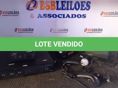 LOTE 037 - 01 APARELHO DVR 03 CÂMERAS DE PC, 02 LEITORAS DE CÓDIGO DE BARRAS E 01 DOCK STATION MARCA SONY. (NO ESTADO) ATENÇÃO! FAZER A VISITAÇÃO ANTES DE ARREMATAR, NÃO SABEMOS SE FUNCIONA, LEILÃO NÃO TEM GARANTIA E NEM DEVOLUÇÃO, SUJEITO A POSSÍVEIS AVARIAS VISÍVEIS/OCULTAS E/OU AUSÊNCIA DE COMPONENTES.