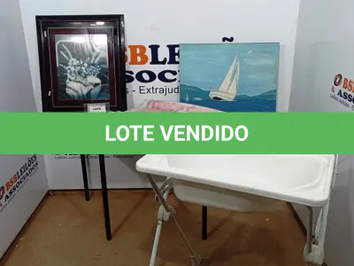 LOTE 078 - 01 BANHEIRA PARA BEBÊ E 02 QUADROS. (NO ESTADO) ATENÇÃO! FAZER A VISITAÇÃO ANTES DE ARREMATAR, NÃO SABEMOS SE FUNCIONA, LEILÃO NÃO TEM GARANTIA E NEM DEVOLUÇÃO, SUJEITO A POSSÍVEIS AVARIAS VISÍVEIS/OCULTAS E/OU AUSÊNCIA DE COMPONENTES.