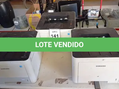 LOTE 141 - 03 IMPRESSORAS MARCA SAMSUNG. (NO ESTADO) ATENÇÃO! FAZER A VISITAÇÃO ANTES DE ARREMATAR, NÃO SABEMOS SE FUNCIONA, LEILÃO NÃO TEM GARANTIA E NEM DEVOLUÇÃO, SUJEITO A POSSÍVEIS AVARIAS VISÍVEIS/OCULTAS E/OU AUSÊNCIA DE COMPONENTES.